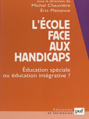 cover image of L'école face aux handicaps